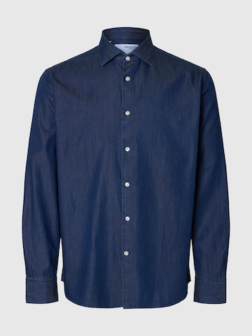 Coupe regular Chemise SELECTED en bleu