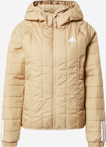 ADIDAS PERFORMANCE Sportjacke 'ITAVIC' in Beige: predná strana