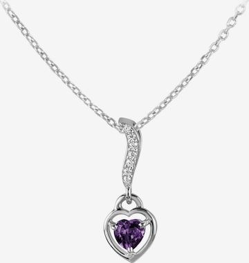 Jacques Lemans Necklace in Purple: front