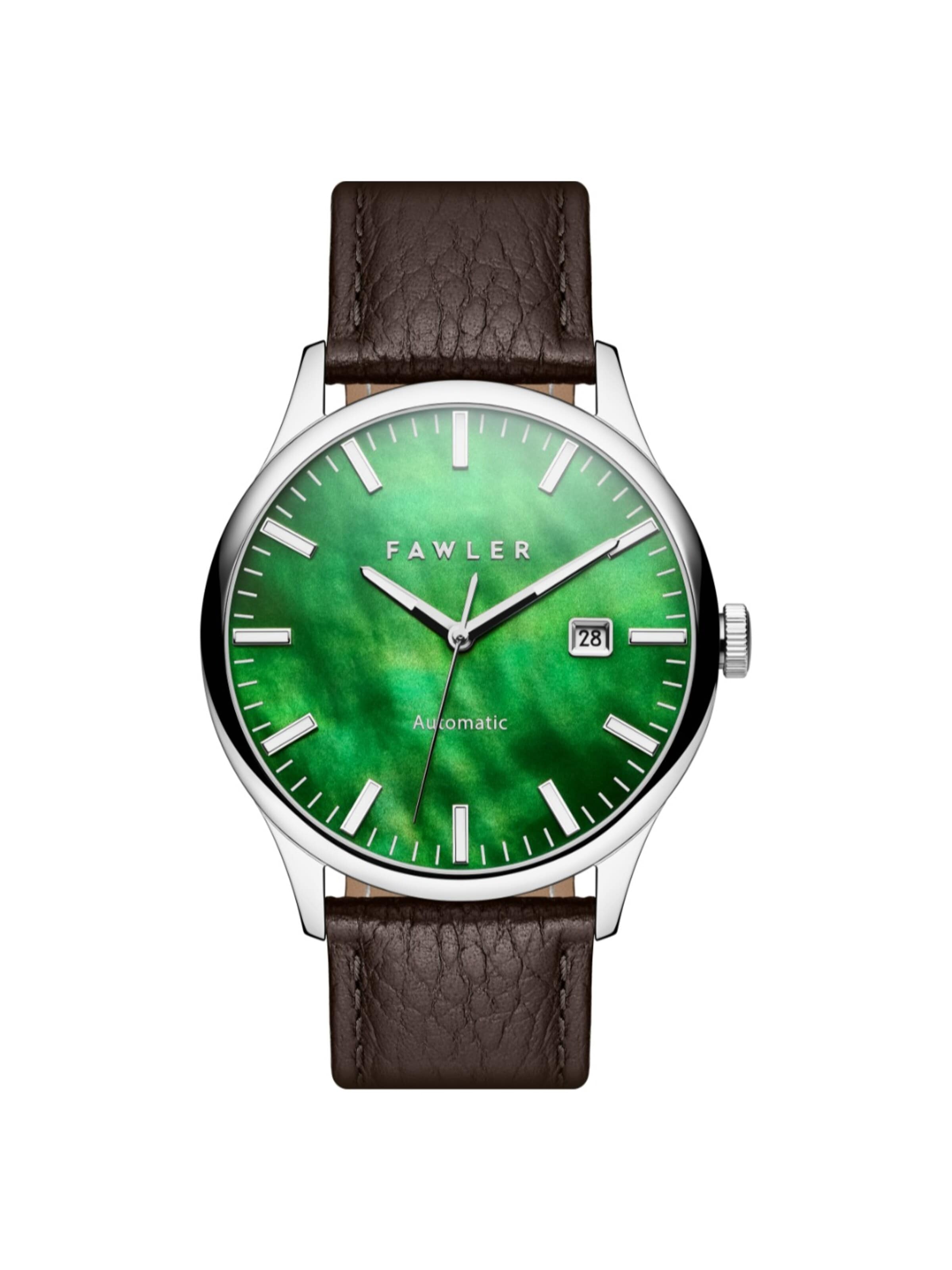 Fawler Analog watch 'Timon' in Green: front