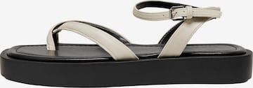 ONLY Sandalen met riem 'Mica' in Wit: voorkant