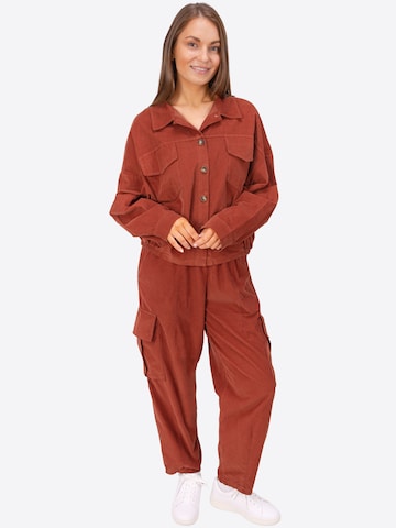 Regular Pantalon cargo ' MADISON ' Seasons of April en orange