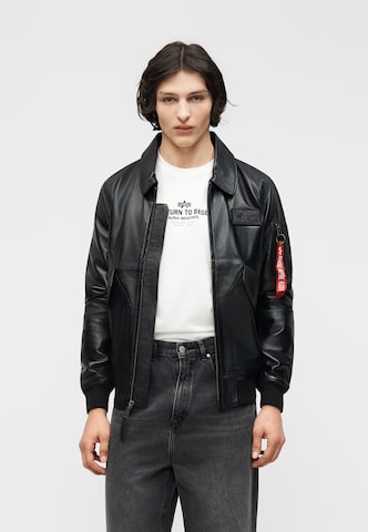 ALPHA INDUSTRIES Átmeneti dzseki 'CWU-45' - fekete: elől