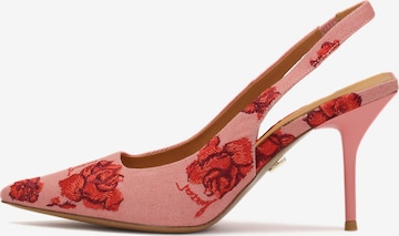 Kazar Pumps in Roze: voorkant