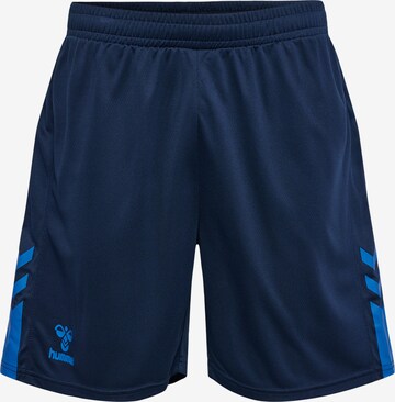 Hummel Workout Pants in Blue: front