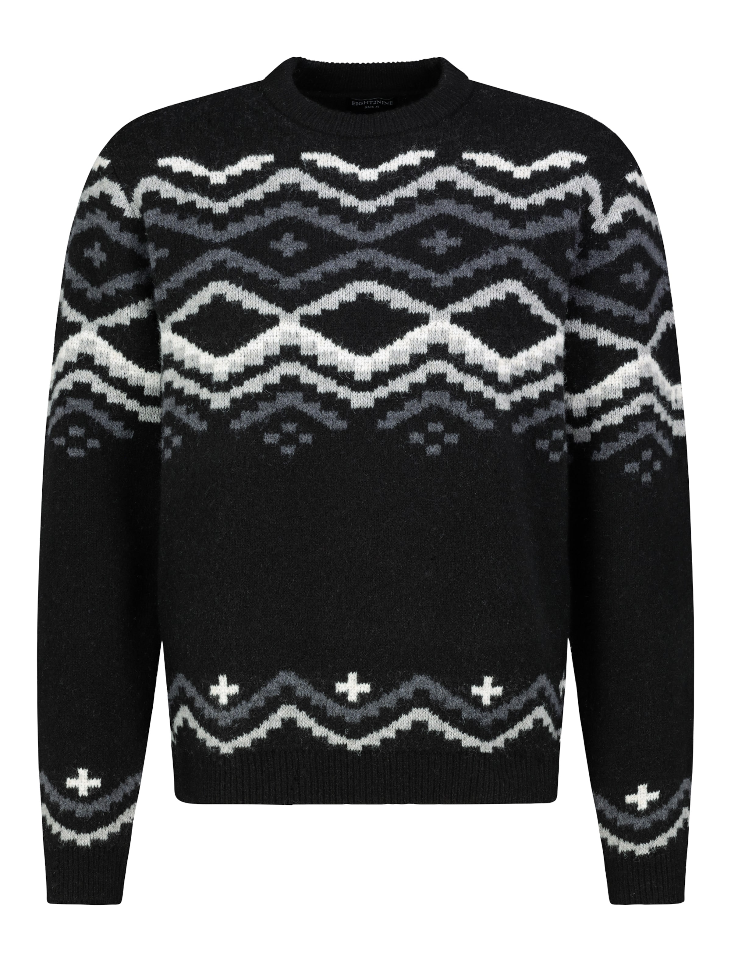 Eight2Nine Pullover in Schwarz: Vorderseite