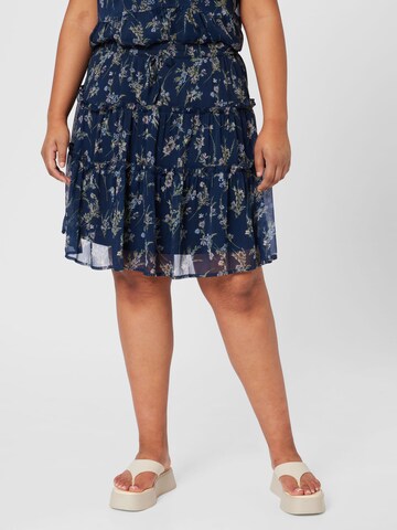 Vero Moda Curve Spódnica 'MILLA' w kolorze niebieski: przód