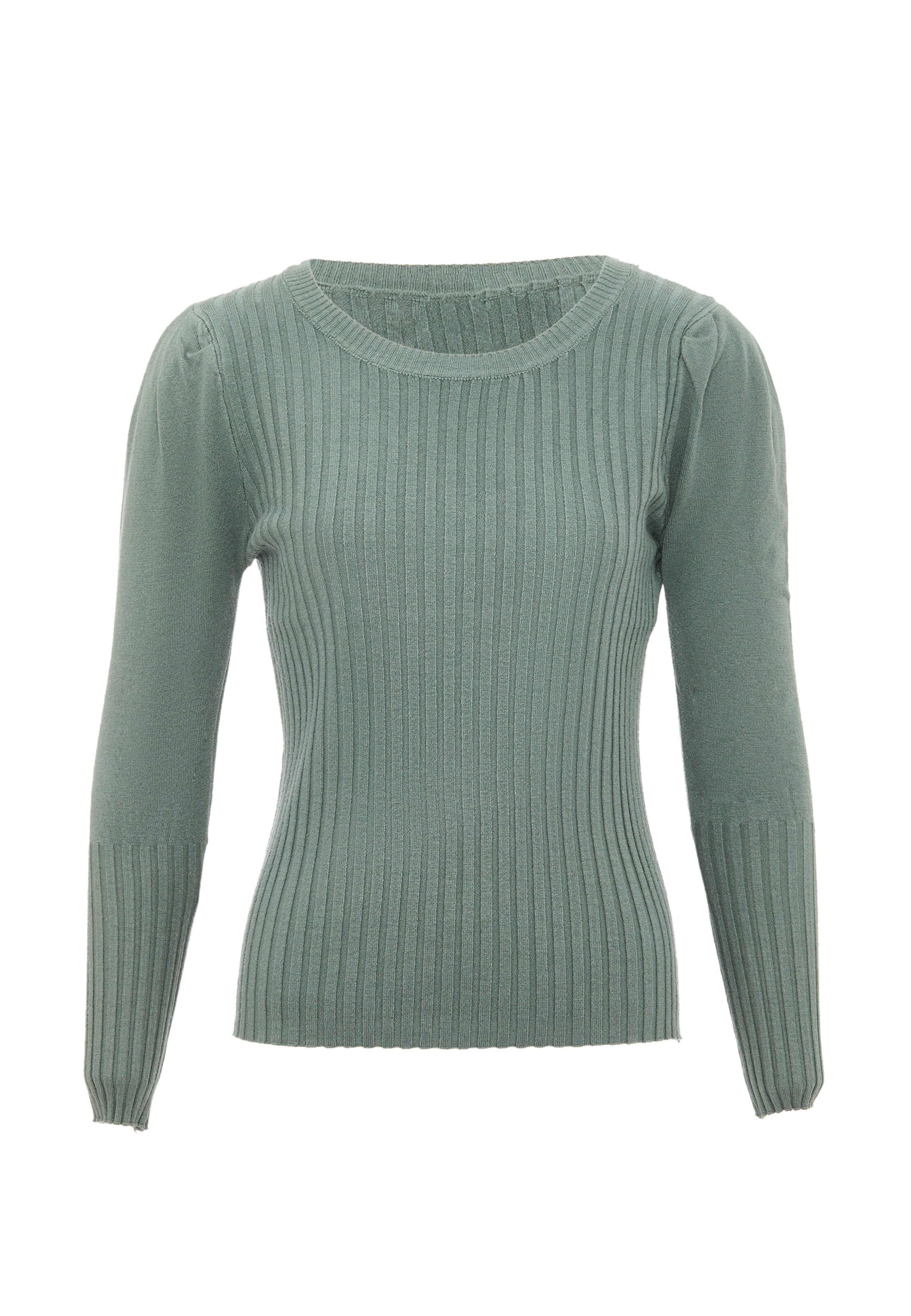 leo selection Sweater in Green: front