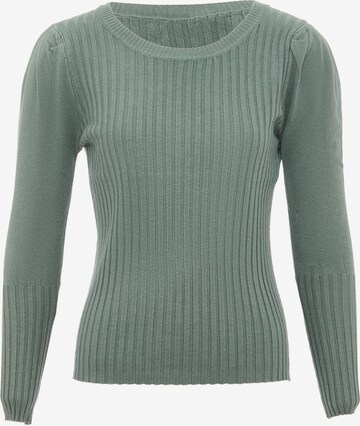 leo selection Sweater in Green: front
