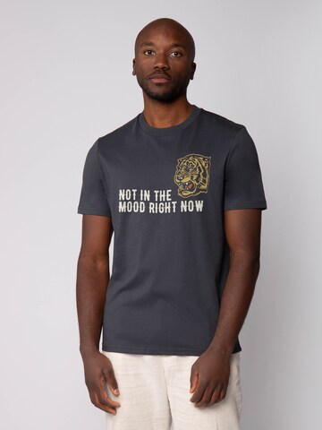 Maglietta 'Not In The Mood' di Watapparel in grigio: frontale