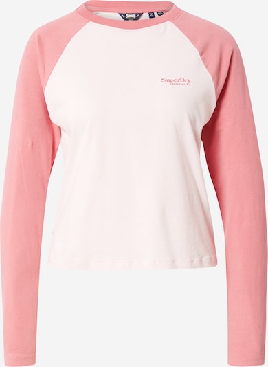Superdry Shirt 'Essential' in de kleur Rosa / Wit, Productweergave
