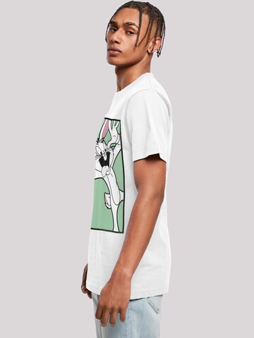 T-Shirt 'Looney Tunes Bugs Bunny' F4NT4STIC en blanc