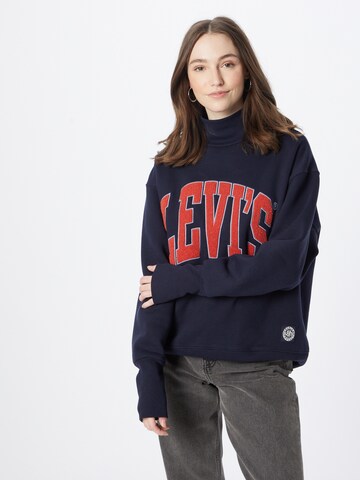 melns LEVI'S ® Sportisks džemperis 'Graphic Gardenia Crew': no priekšpuses