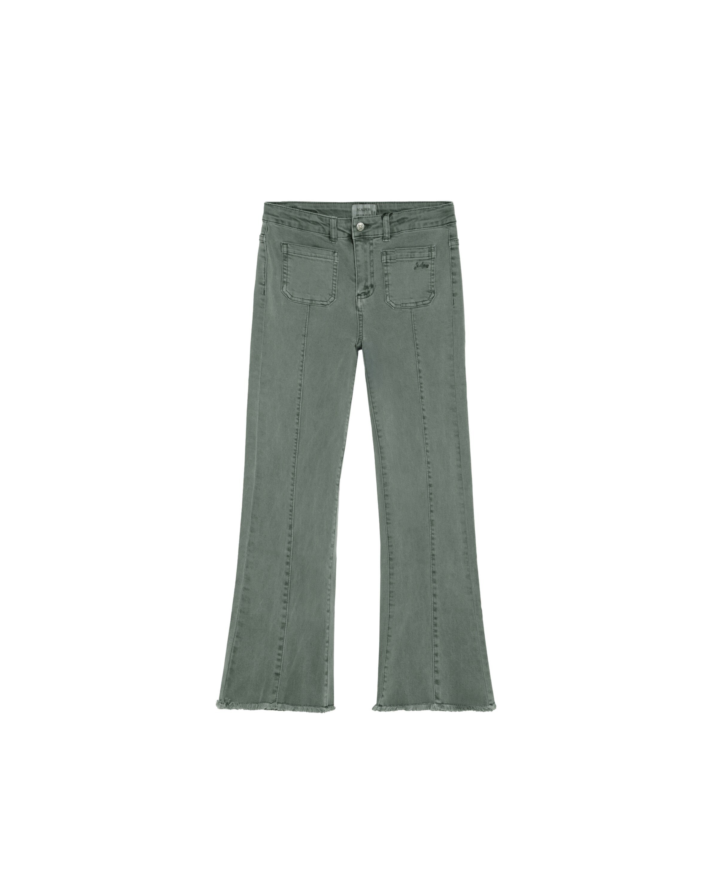 Scalpers Flared Broek ' ' in Groen