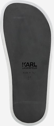 Karl Lagerfeld - Sapato aberto em prata