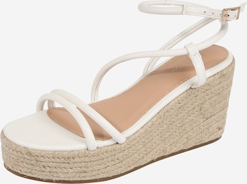 ABOUT YOU - Sandalias con hebilla 'Cora' en blanco: frente