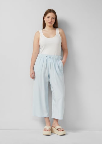 Wide Leg Pantalon QS en bleu