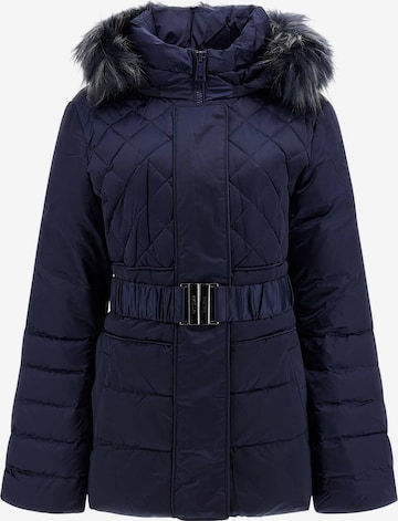 GUESS Winter Jacket in Blue: front