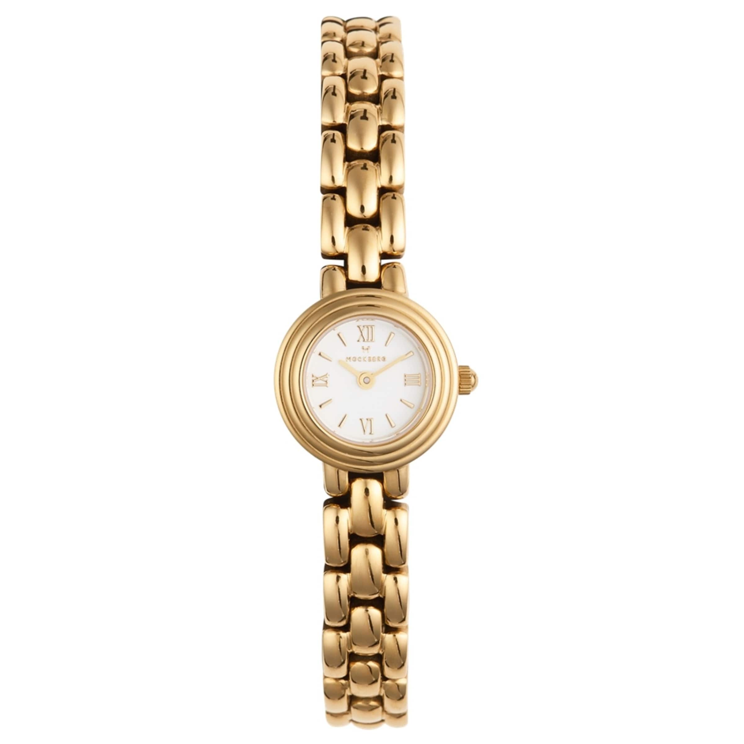 Mockberg Analog Watch in Gold: front