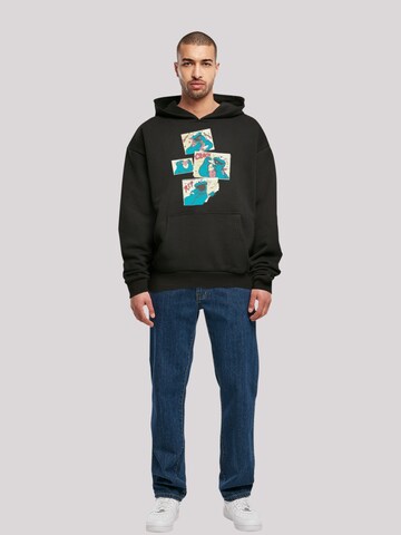 F4NT4STIC Sweatshirt 'Sesame Street Cookie Monster' in Black