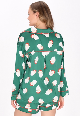 MYMO Korte pyjama in Groen