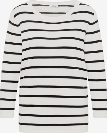 CECIL Sweater in White: front
