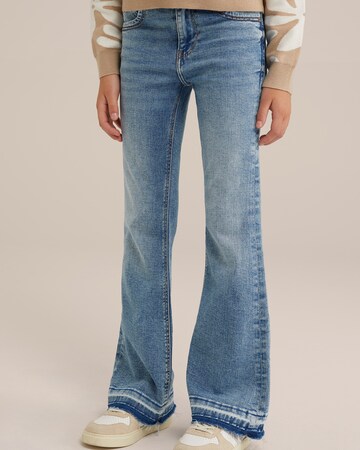 WE Fashion - Skinny Vaquero en azul: frente