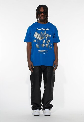 Lost Youth Shirt in Blue: front
