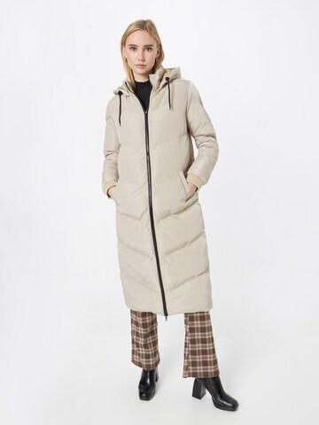 BRAVE SOUL Between-Seasons Coat in Grey: front