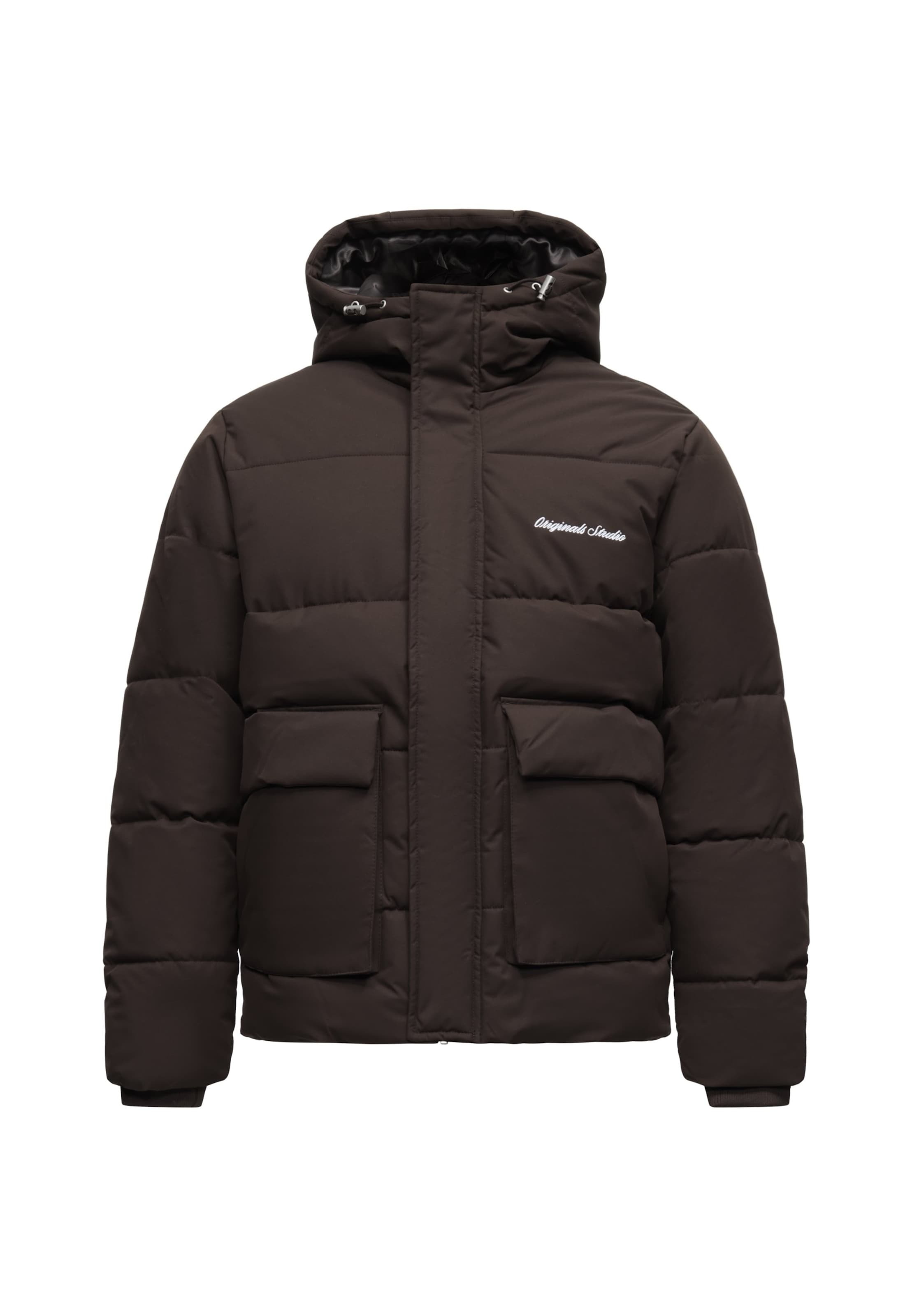 JACK & JONES Зимно яке 'JORNORREBRO' в кафяво: отпред