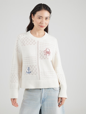 Abercrombie & FitchPulover - bež boja: prednji dio