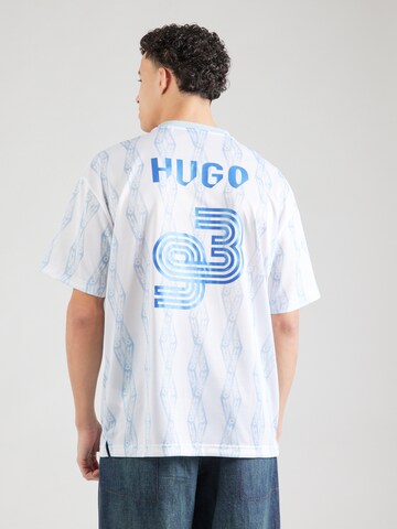 HUGO Tričko 'Notbal' - Biela