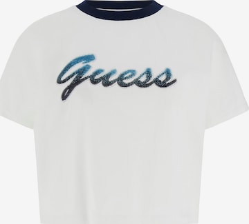 T-shirt GUESS en blanc : devant