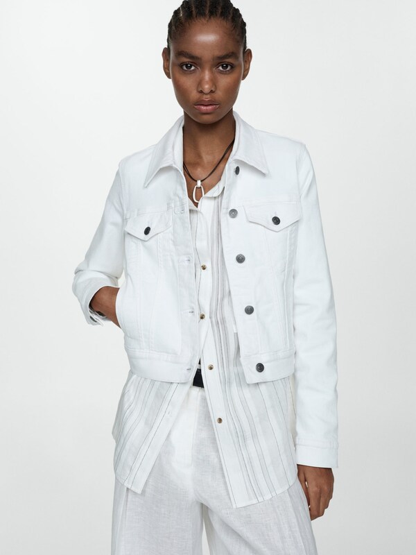 MANGO Between-Season Jacket 'VICKY' in White