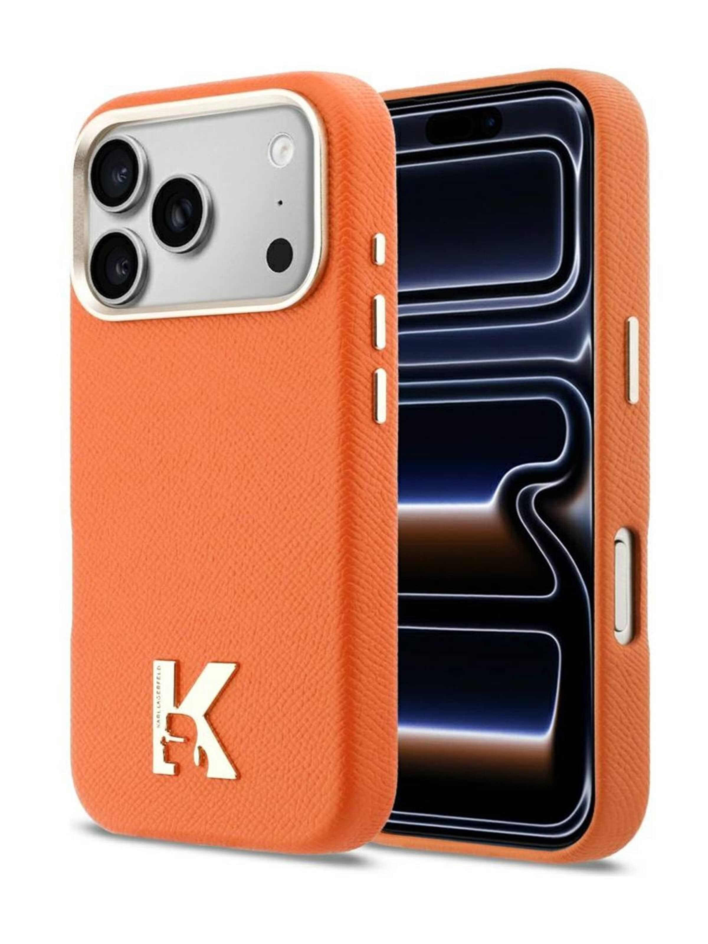 CG Mobile Smartphone-etui 'Karl Lagerfeld Karl Head Logo MagSafe for iPhone 18 Pro / iPhone 17 Pro' i orange