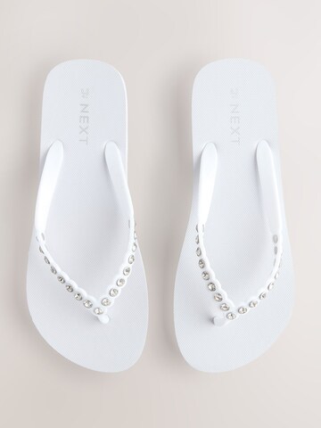 Next - Sandalias de dedo en blanco