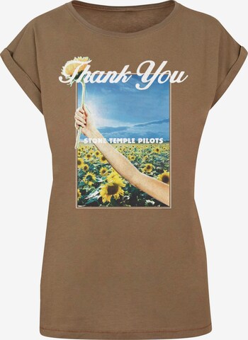 Merchcode Shirt 'Stone Temple Pilots - Thank you' in Bruin: voorkant