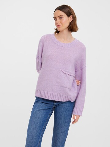 Pull-over 'CORINNA' VERO MODA en violet : devant