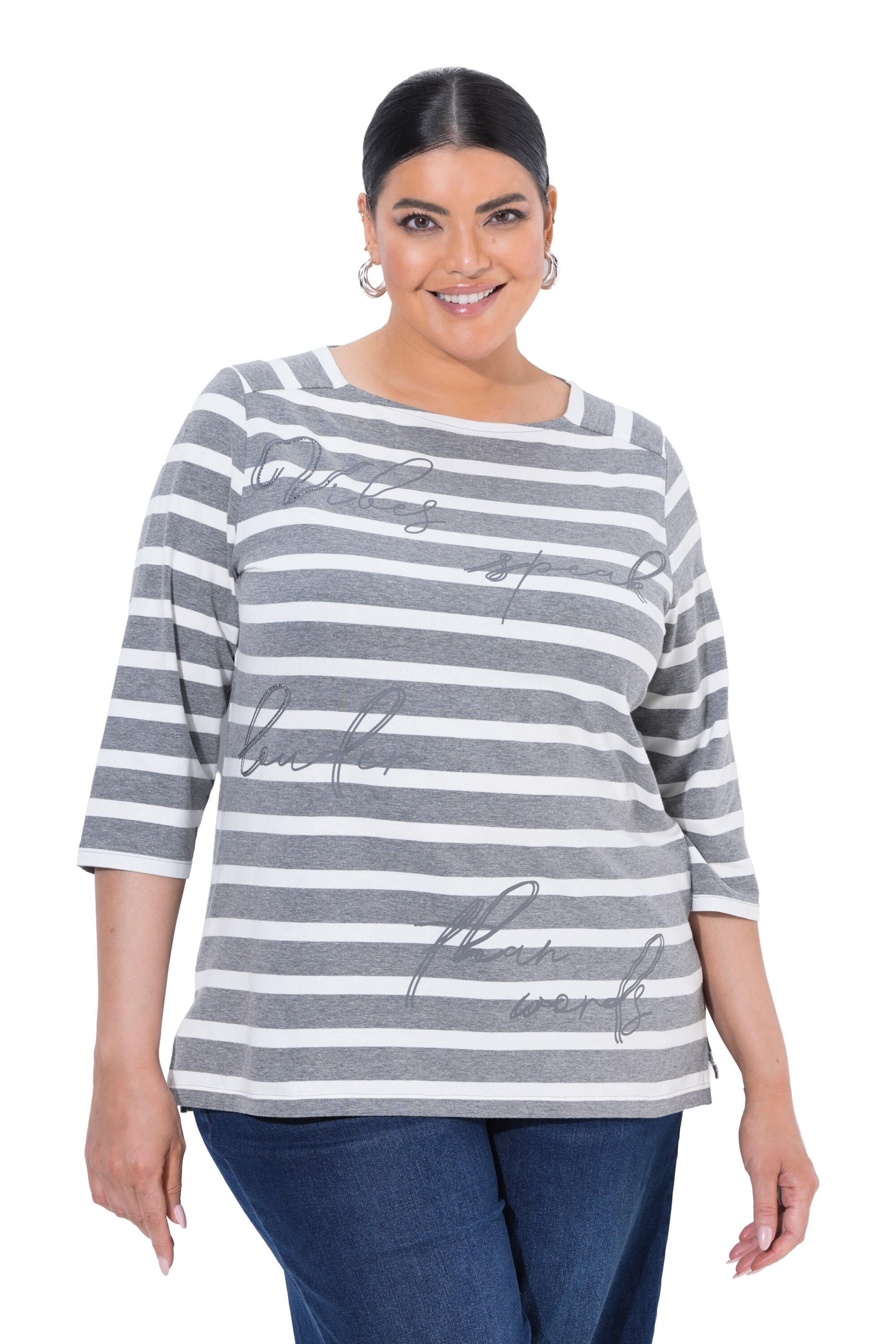 Ulla Popken Shirt in Grey: front