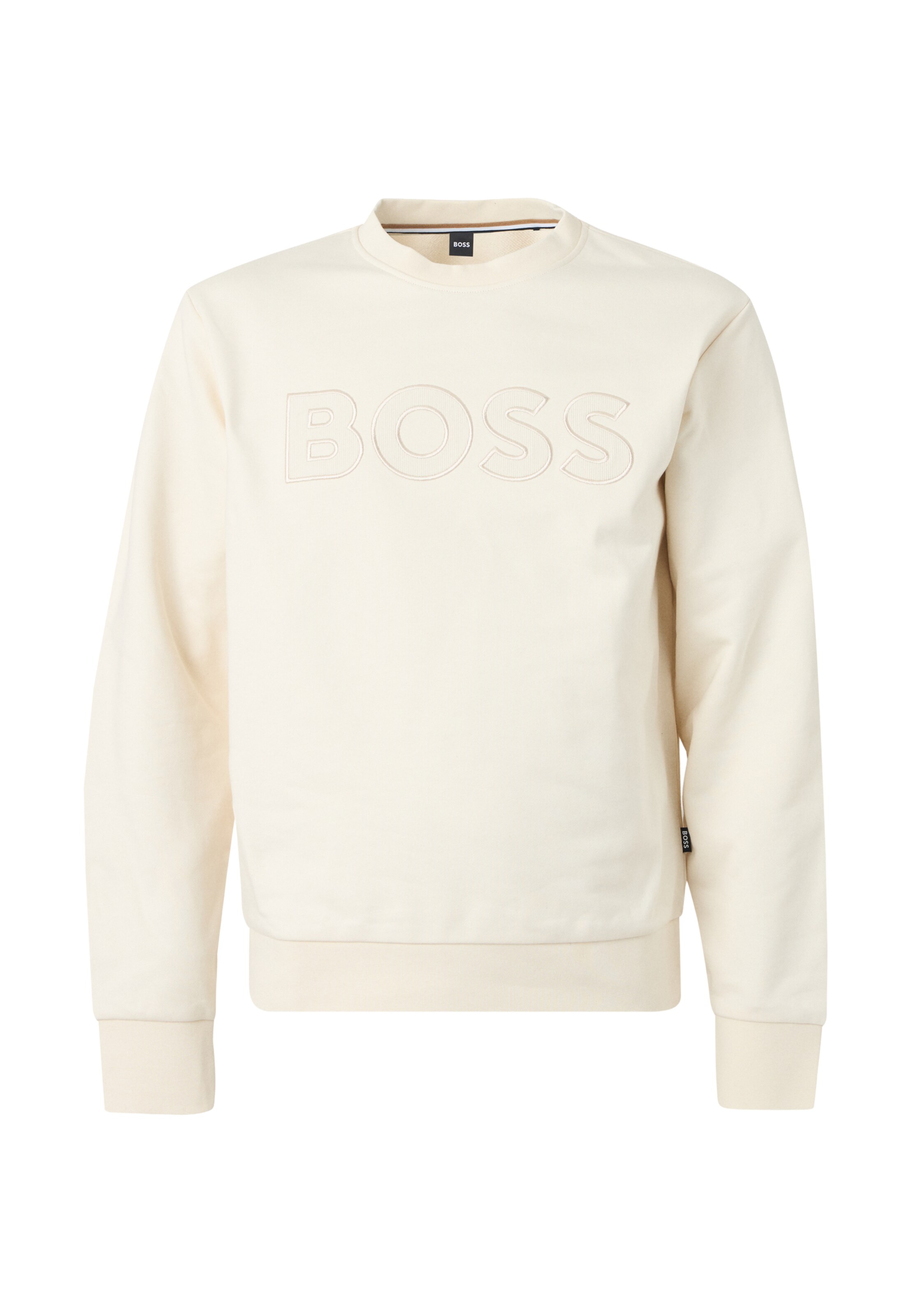 BOSS Sweatshirt 'C-Soleri 85' in Wit: voorkant