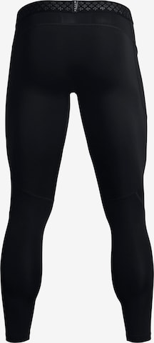 Skinny Pantaloni sportivi 'Rush Cold Gear' di UNDER ARMOUR in nero