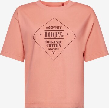 T-shirt ESPRIT en rose : devant