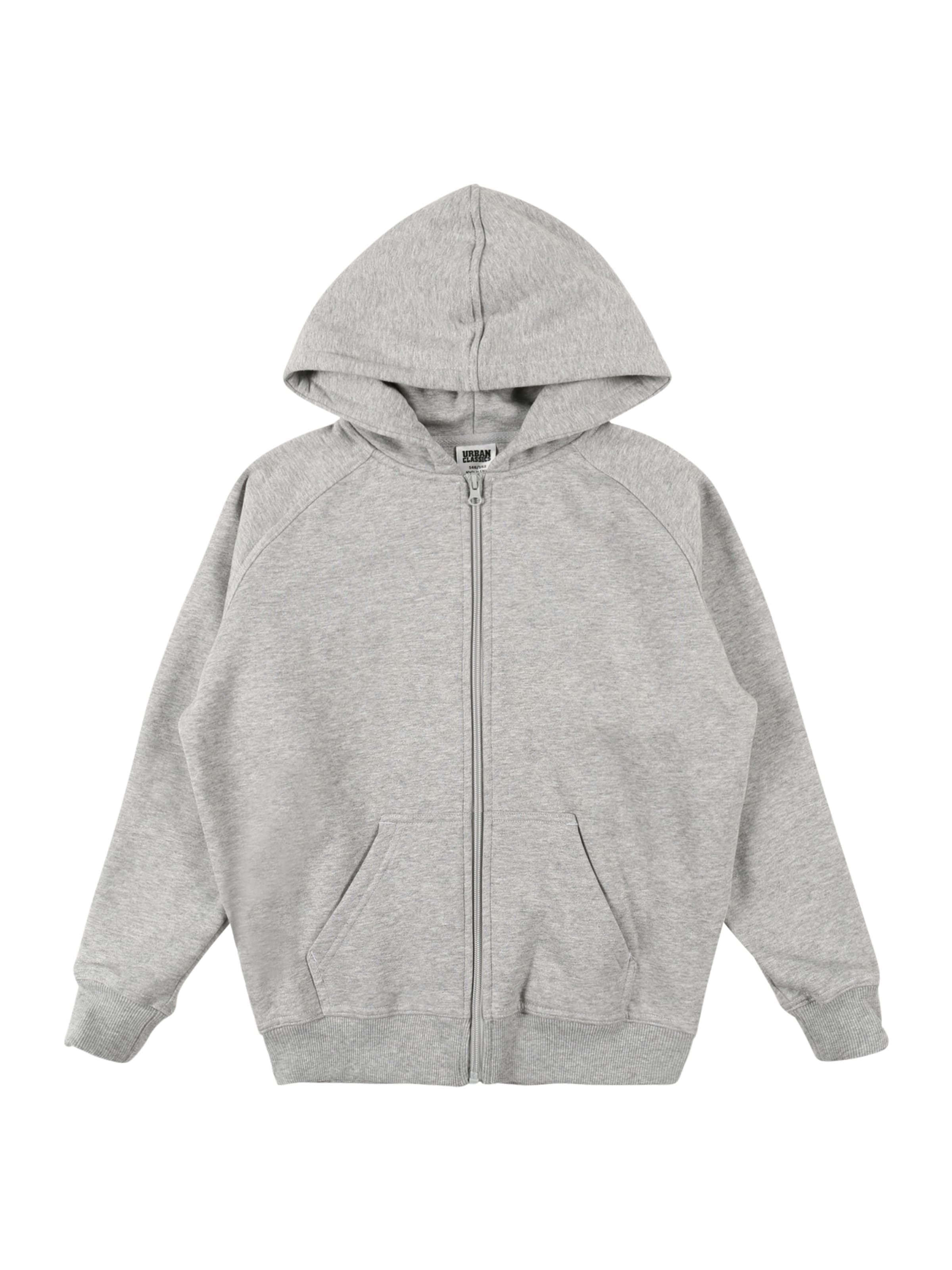 Urban Classics Sweatjacke in Grau: Vorderseite