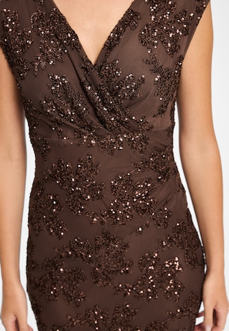SWING Evening Dress in Brown