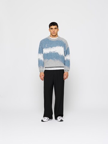 Burocs Sweater 'Hairy Cloudtrace' in Blue