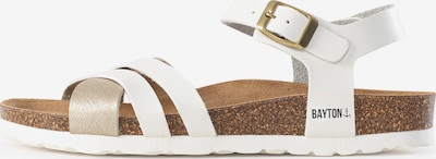 Sandale cu baretă 'Denia' Bayton pe auriu / alb, Vizualizare produs