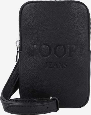 JOOP! Jeans Smartphone Case 'Lettera Bianca' in Black: front