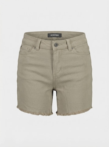 KOROSHI - Slimfit Calças de ganga em verde