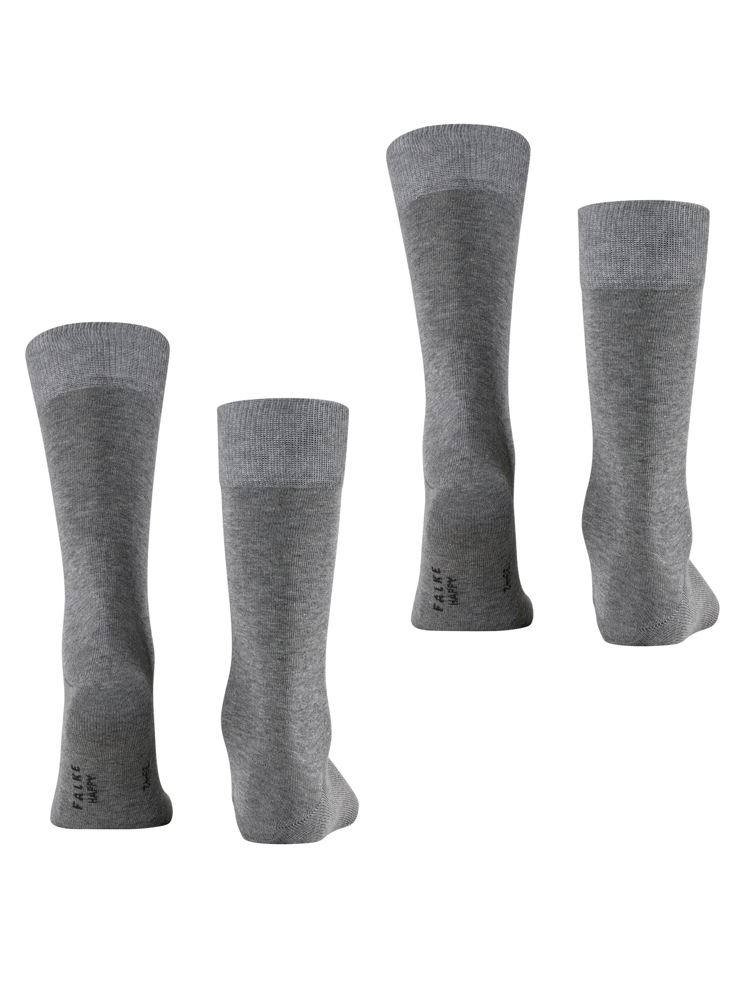 FALKE Socks 'Happy 2-Pack' in Grey
