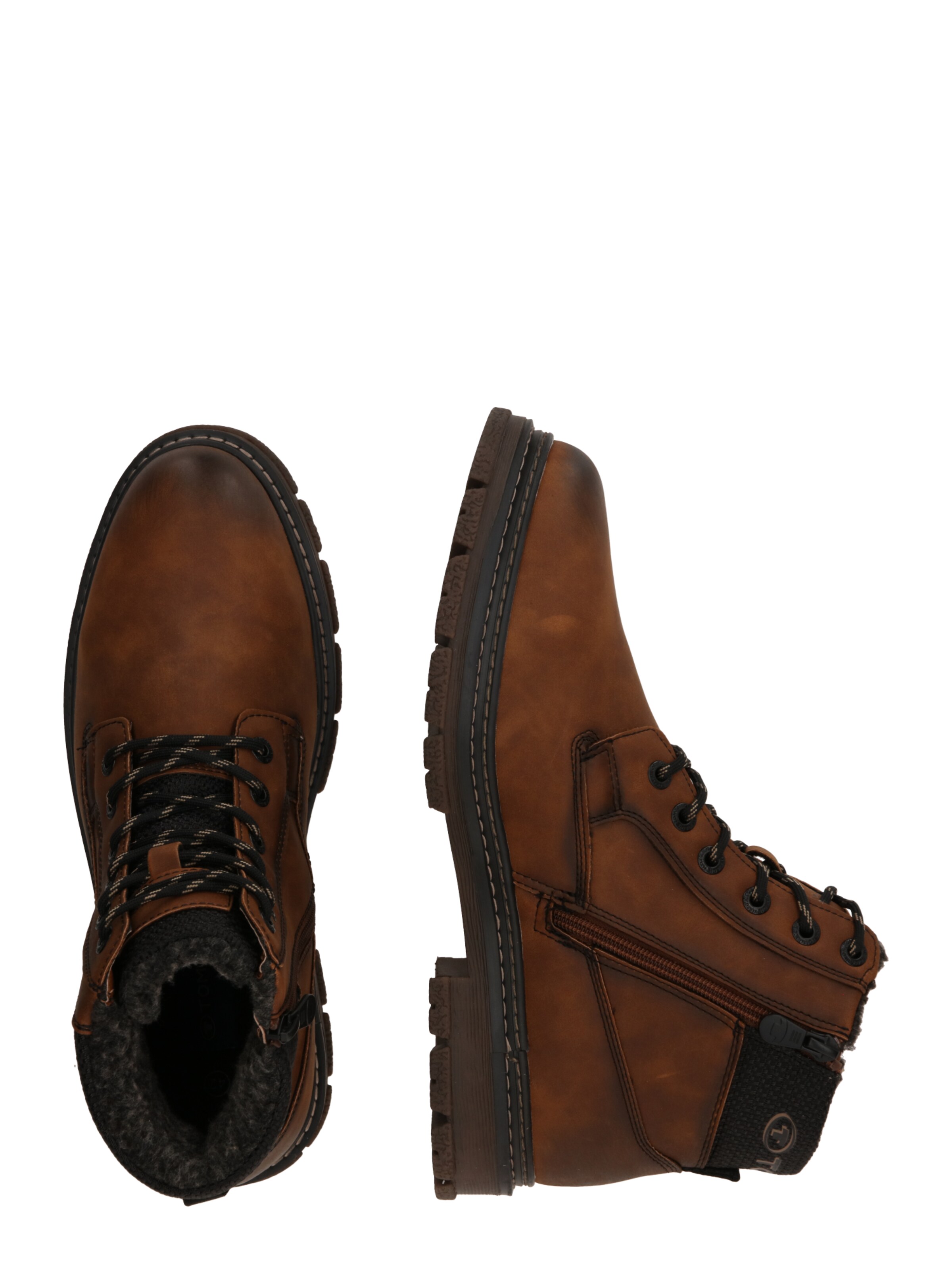 TOM TAILOR Schnürboots in Braun
